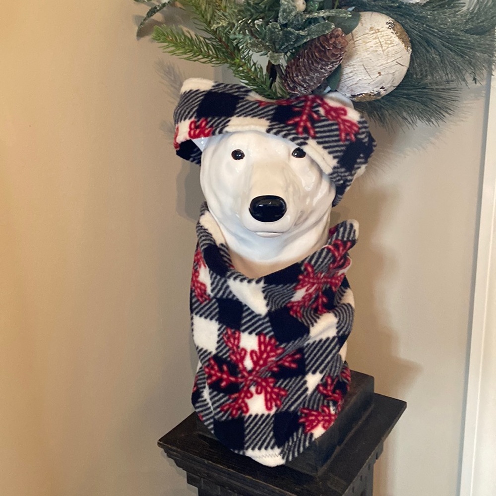 Cozy Fleece Neck Warmer & Ear Warmer /Headband - Matching Set!